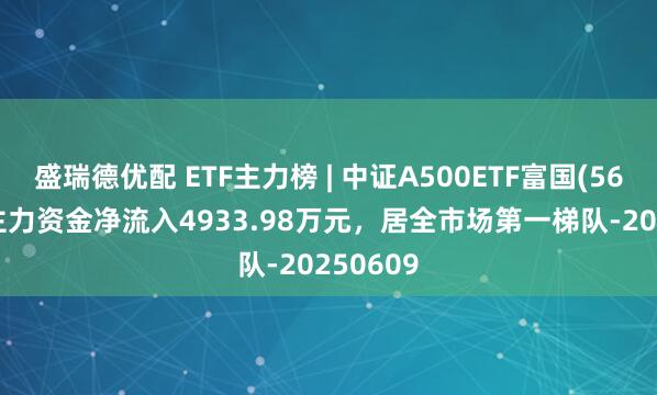 盛瑞德优配 ETF主力榜 | 中证A500ETF富国(563220)主力资金净流入4933.98万元，居全市场第一梯队-20250609